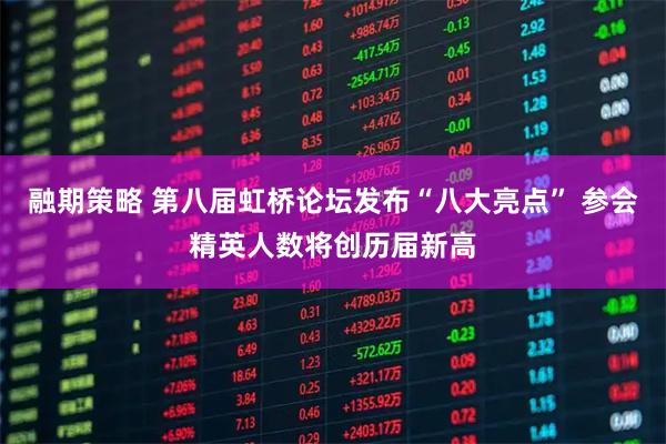 融期策略 第八届虹桥论坛发布“八大亮点” 参会精英人数将创历届新高